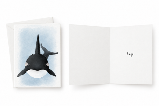 Orca Whale Greeting Cards – Set of 10